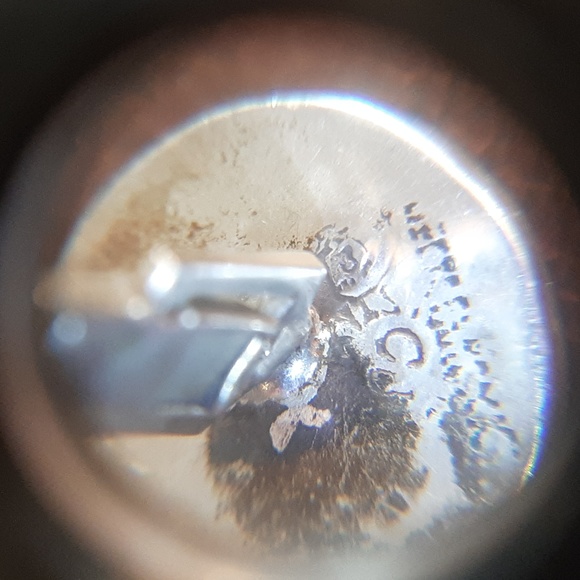 Mexican sterling silver abalone cuff links - Picture 3 of 3